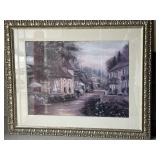32"x26" Pastel Paris Framed Canvas Art Print