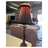 22ï¿½ Table Feather Lamp Tested Turns On