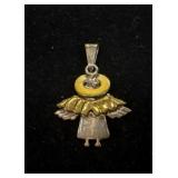 925 Angel Charm For Necklace