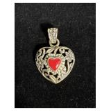 925 Heart Charm For Necklace