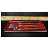36" Coat Rack & NIB LansonSharp 3 PC BBQ Set