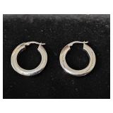 Marked 14K AU Hoop Earrings Turkey