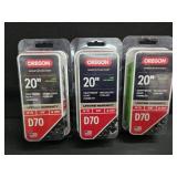 (3) Oregon 20" Pro Chainsaw Chains
