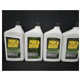(4) Qts Pure Guard Non-Detergent Motor Oil 10W