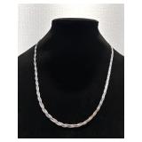Silver 925 Braided Necklace