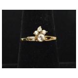 Small Paw Print Ring Sz 7