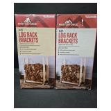 NIB (2) 4-CT Log Rack Brackets