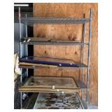 NFS 5 Shelving Unit  47"x18"x77" ITEMS NOT
