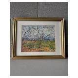 14ï¿½x11ï¿½ The Pink Orchard Vincent Van Gogh Frame