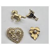 (4) Brooches