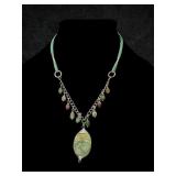 Vintage Green Stones Necklace