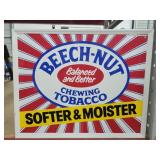 1986 BeechNut 21.5x17 Metal Retail Sign
