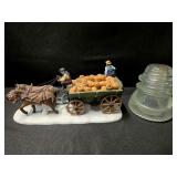 Pumpkin Harvest Wagon & Vintage Insulator