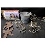 Lighted Snow Blanket & Assorted Metal Items