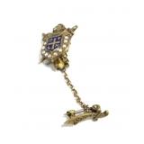 Antique Edwardian 10K YG De Molay Seed Pearls &