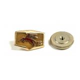 10K YELLOW GOLD MOBIL PIN SCREW BACK