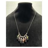 925, Silver W/6 People Charm Necklace