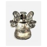 Vintage Sterling Silver 925 Angel Brooch Pin