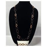 Premier Designs Copper Tone Geometric 20"