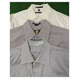 Ferragamo, DKNY Mens Dress Shirts Sz 16-1/2