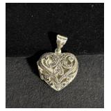 925 Silver Heart Pendant/Locket For Necklace