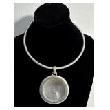 Choker With Round Pendant