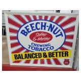1987 BeechNut 21.5x17 Metal Retail Sign