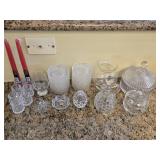 Glass Items, Toothpick or Candle Holders
