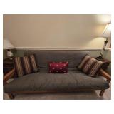 Wooden Couch/Futon w/Cushion