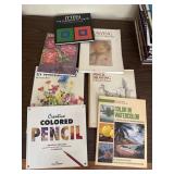 Assorted Colored Pencil Drawing Process Books