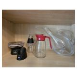 Wine Aerator, Double Shot Glass. Syrup Jar &