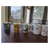 (3) McIntosh Fine Bone China Coffe Cups & (2) Mugs