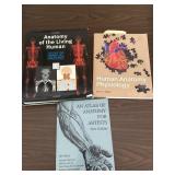 3 Human Anatomy Books