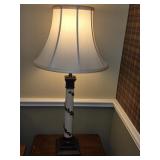 Classic Lamp  -Stepped Base W/Acanthus Leaf