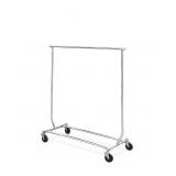 Rolling clothes rack