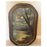 Vintage 13"x20.5" Pic in Frame