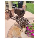 Large Dog Horse Shoe Sculpture