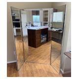 3 Panel Mirror 68" in Height, 36"/18" lengths
