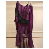 Purple Silk Top & Maxi Skirt M/L