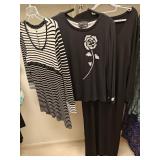 Black Blouses & Dresses