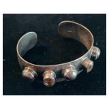 Sterling Studded Cuff Bracelet