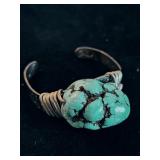 Signed Native American Turquoise &