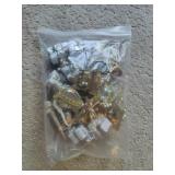 White and Golden Christmas ornaments