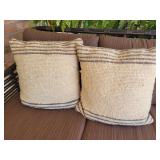 (2) Outdoor Pillows