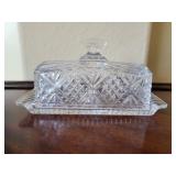 Godinger Crystal Butter Dish