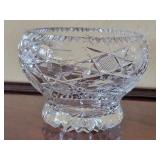 Brierley Stourbridge Crystal Rose Bowl