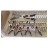 Ten clamps