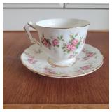 Aynsley in Grotto Rose bone China cup & Saucer