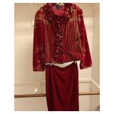 Velvet Blazer & Skirt M/L with Matching hat