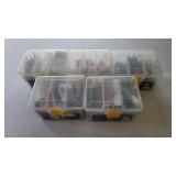 5 Small Hardware Bins w/Contents